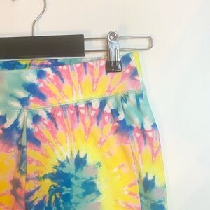 More Than Magic Girls Neon Tie Print Leggings Size 7/8 | Y2K